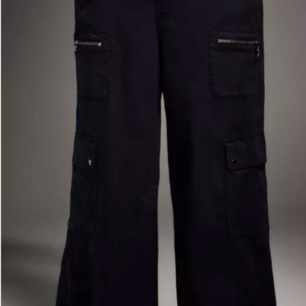 torrid Black Wide Leg Cargo Pants
